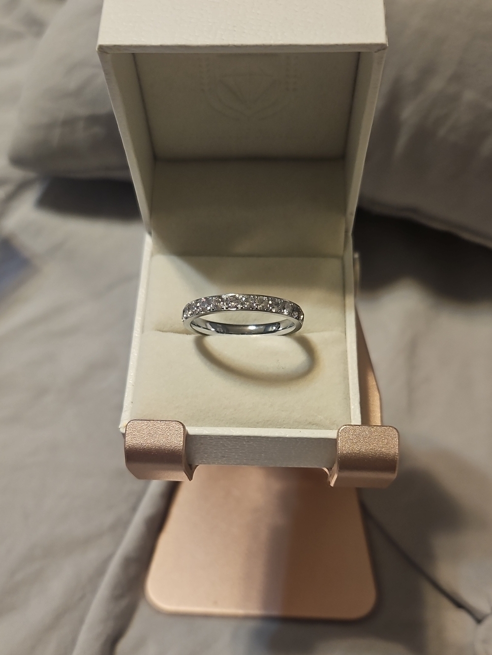 Classic Sterling Silver Accent Eternity Band - Silver